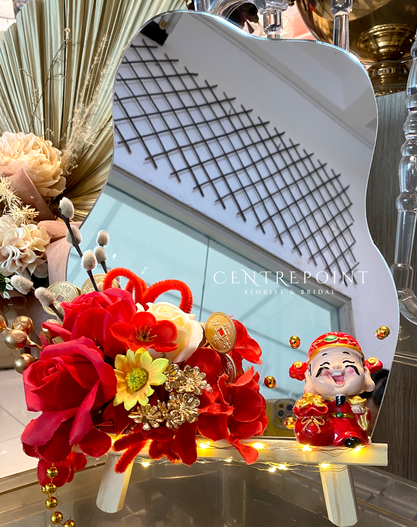 Table Acrylic Mirror Board With Stand 004 (RM 150.00)