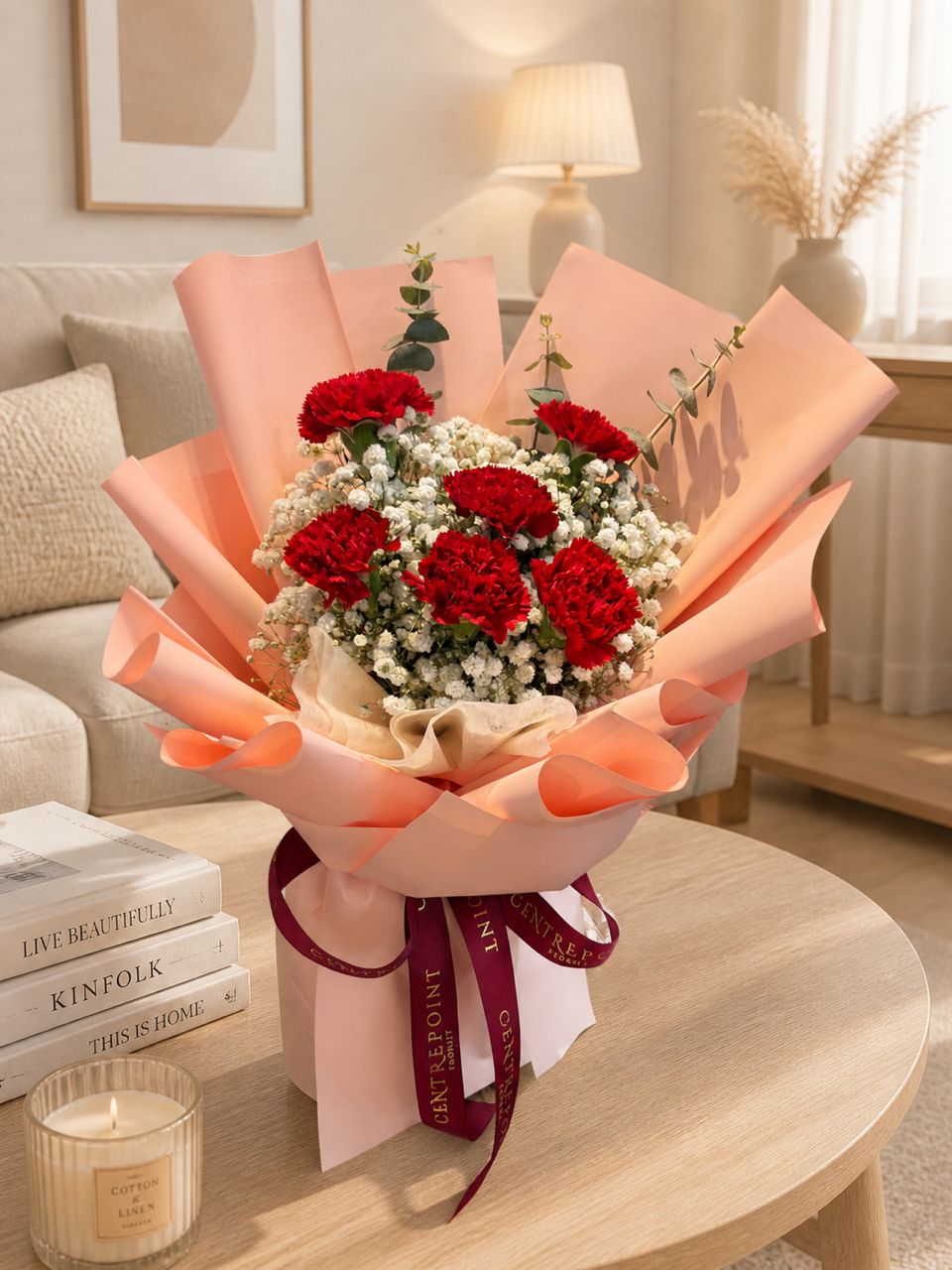 Peach Carnation (RM 90.00)