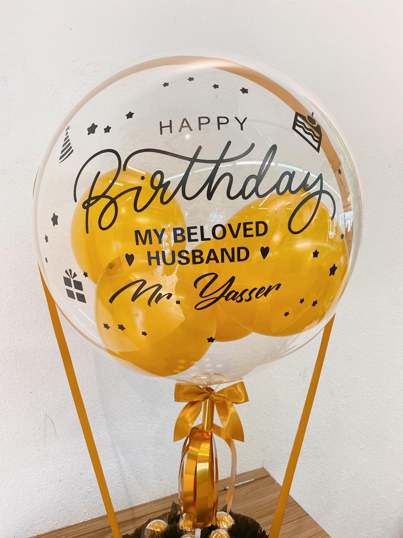 12 pcs of Ferrero Rochers In Premium Basket With Hot Balloon 2 (RM 150.00)