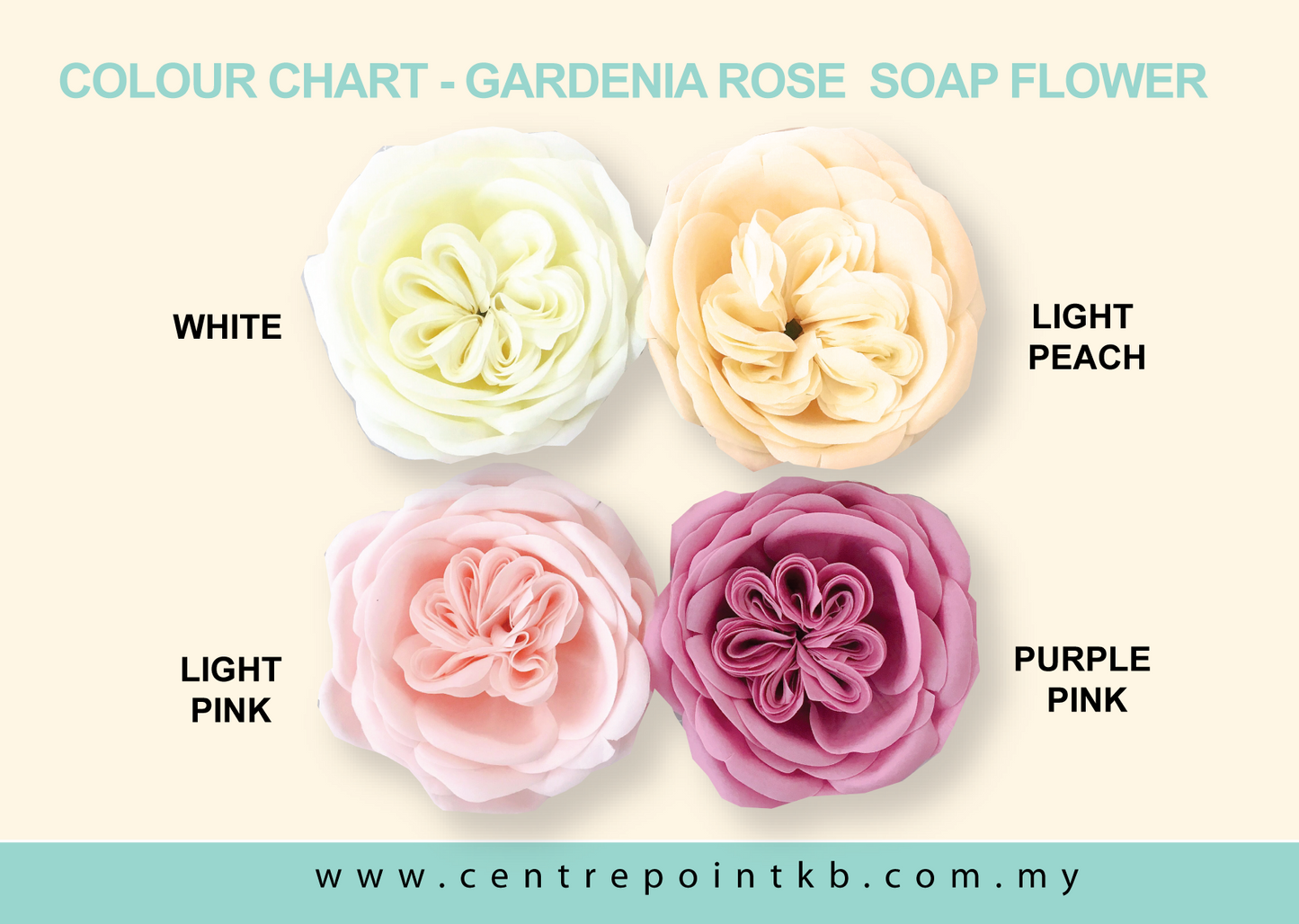 Gardenia Rose Soap Flower (9pcs/Box)