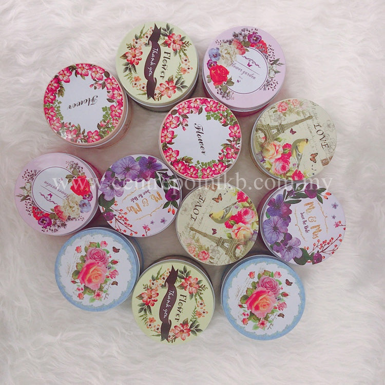 Round Aluminium Can With Design (Colours)
