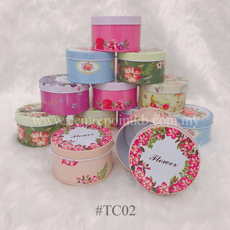 Round Aluminium Can With Design (Colours)