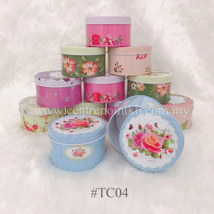 Round Aluminium Can With Design (Colours)