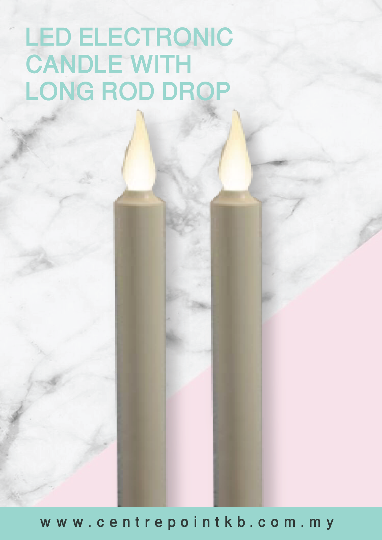LED Electronic Candle With Long Rod DRop