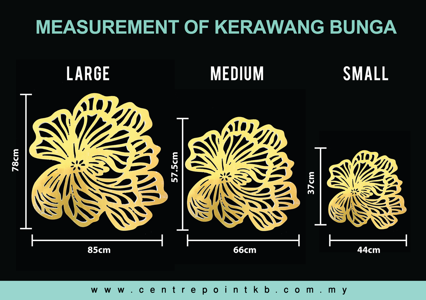 Kerawang Bunga (Pieces/Set)