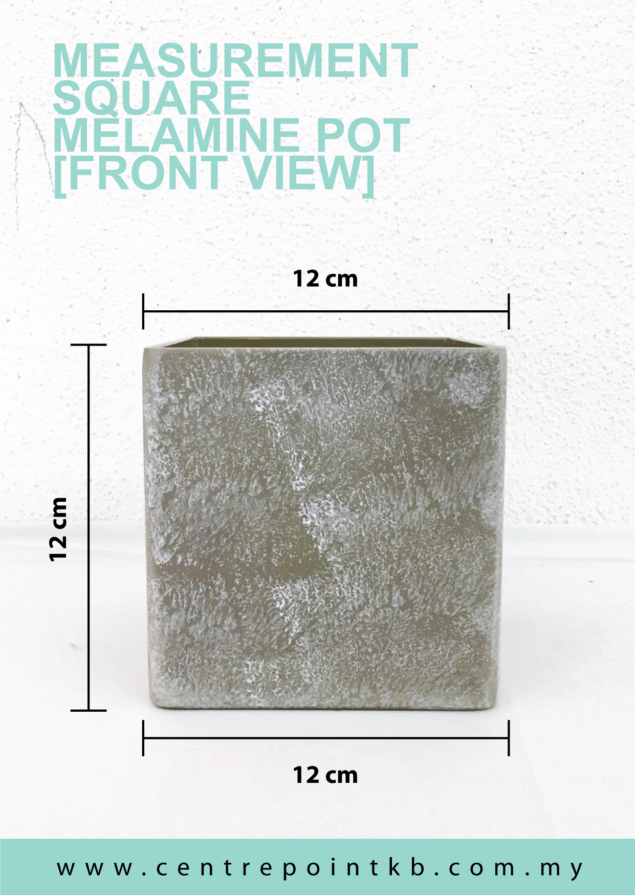 Square Melamine Pot (Pieces)