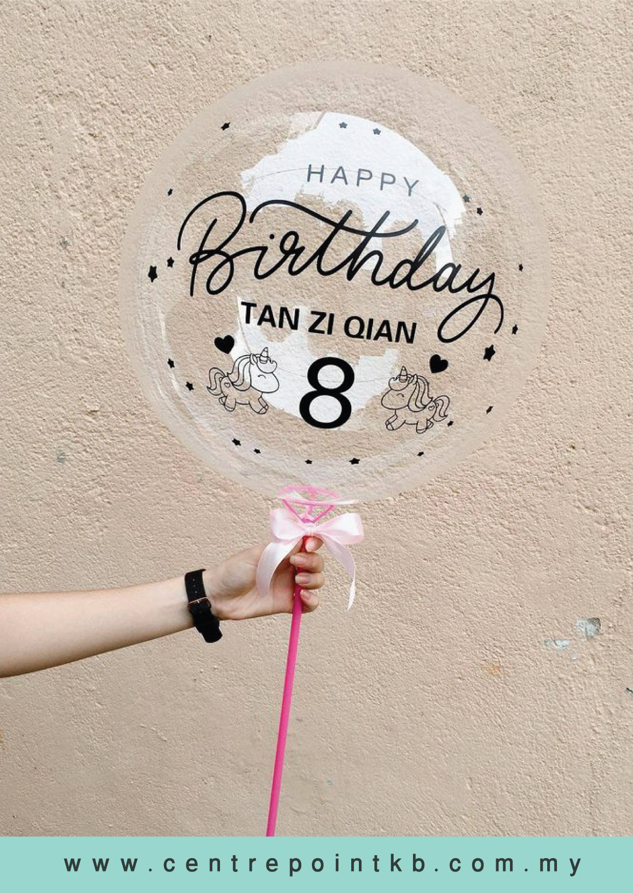 Unicorn Balloon (RM 35.00)