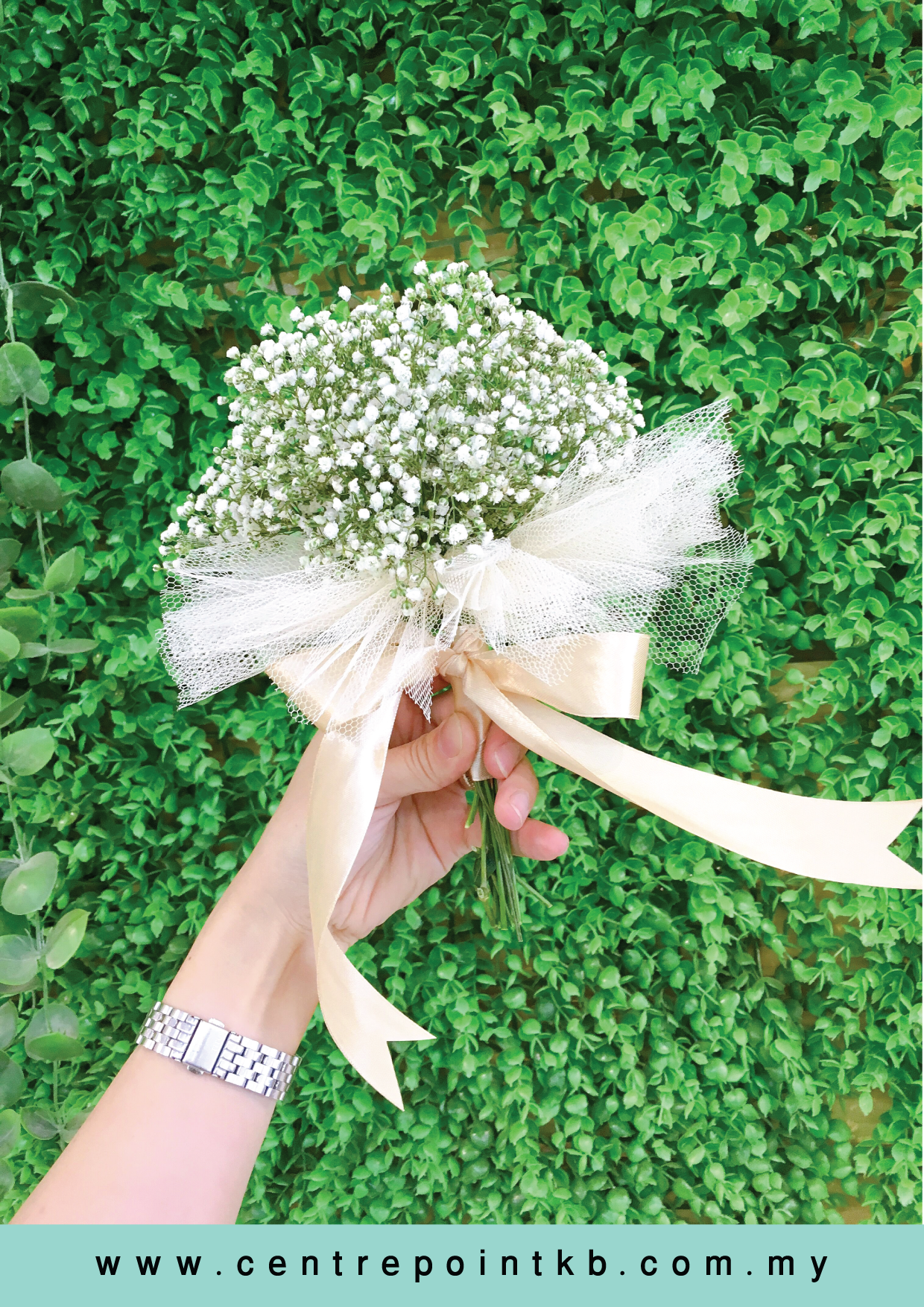 Flower Girl Kids Bouquet- Baby Breath (RM 80.00)
