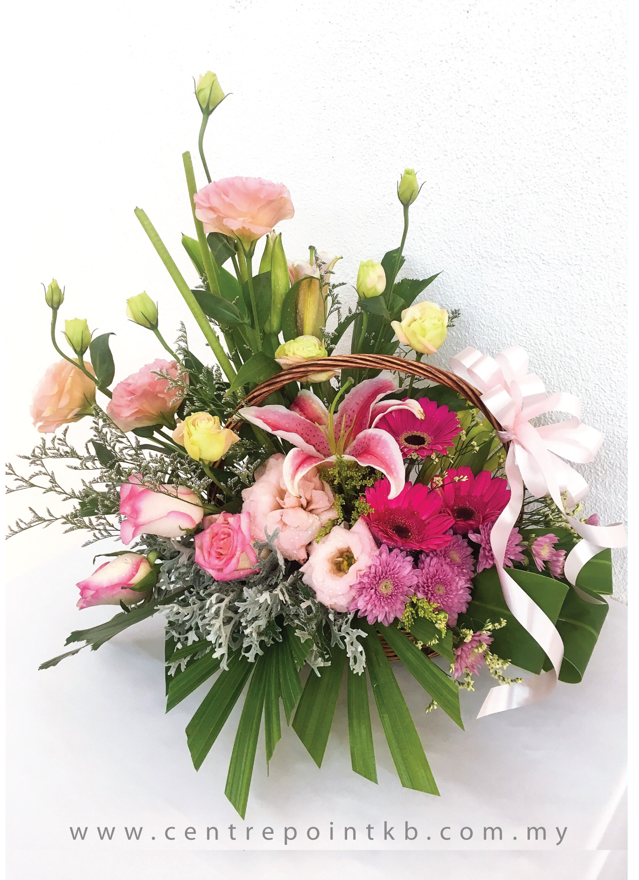 Peaceful Flower Basket (RM 150.00)