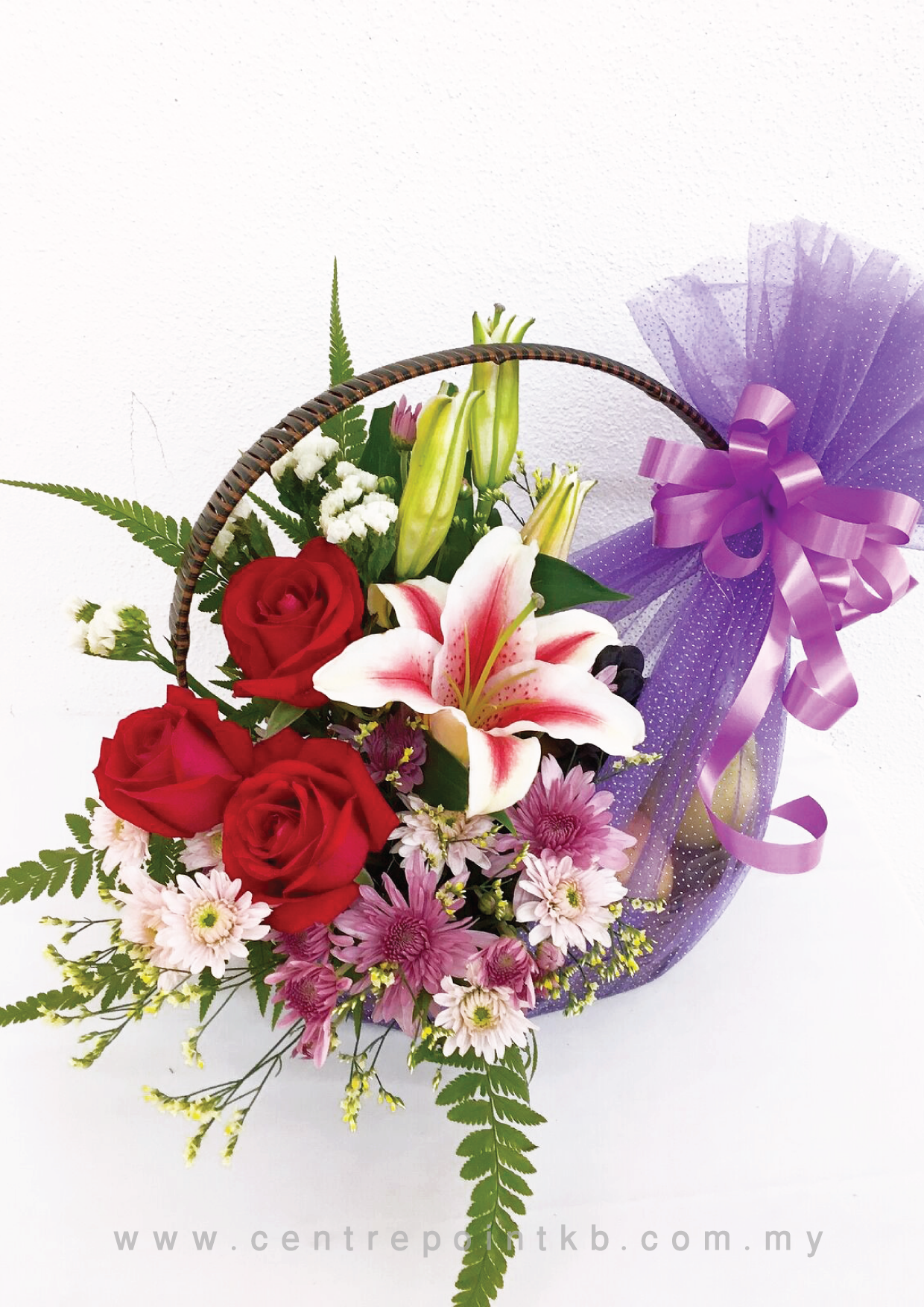 Fruit & Flower Basket 08 (RM 100.00)