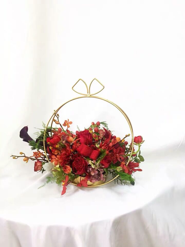 Modern Gold Metal Basket