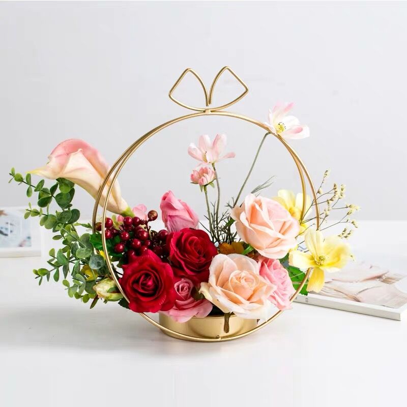 Modern Gold Metal Basket