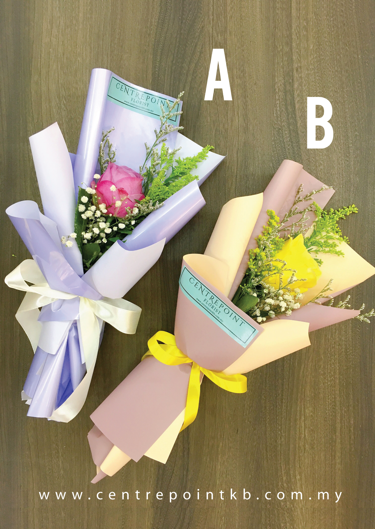 Single Stalk Mini Bouquet (RM 15.00)