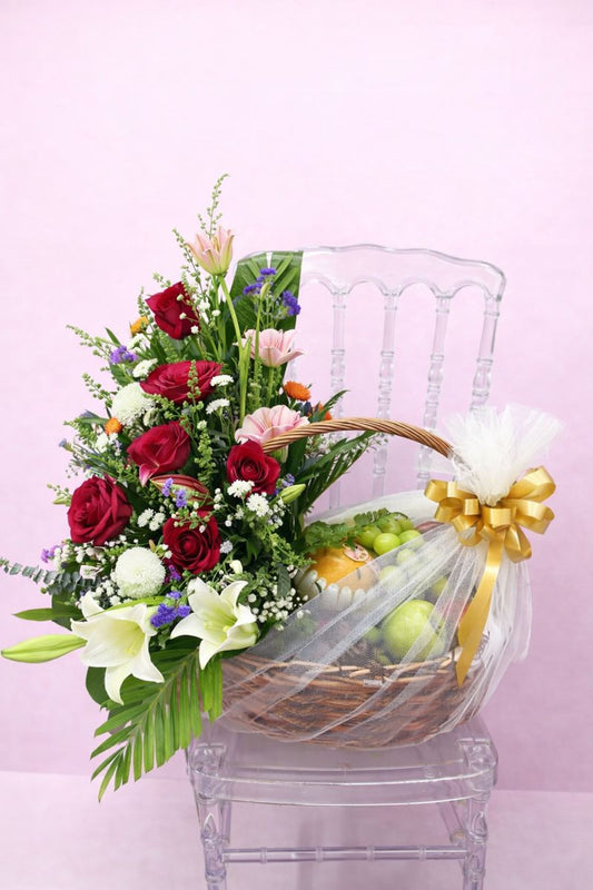 Premium Fruit & Flower Basket 888 (RM 300.00)
