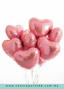 [HELIUM]  Pink Love Shape Foil Balloon (RM 10.00 / PCS)