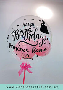 Bobo Balloon With Mini Balloon In Pink (RM 45.00)