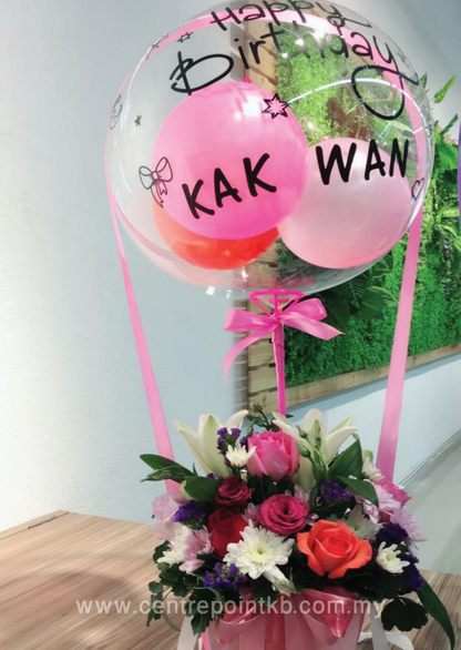 Love in the Air Flower Gift Box  (RM 150.00)