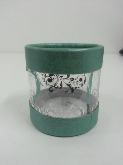 Round Transparent Paper Box (Colours) 25Box/Pkt