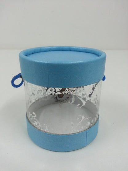 Round Transparent Paper Box (Colours) 25Box/Pkt
