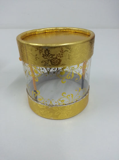 Round Transparent Paper Box (Colours) 25Box/Pkt