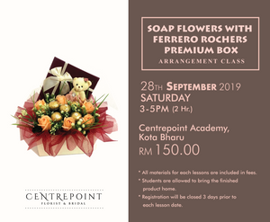 Soap Flowers With Ferrero Rochers Premium Box (PM for Price)