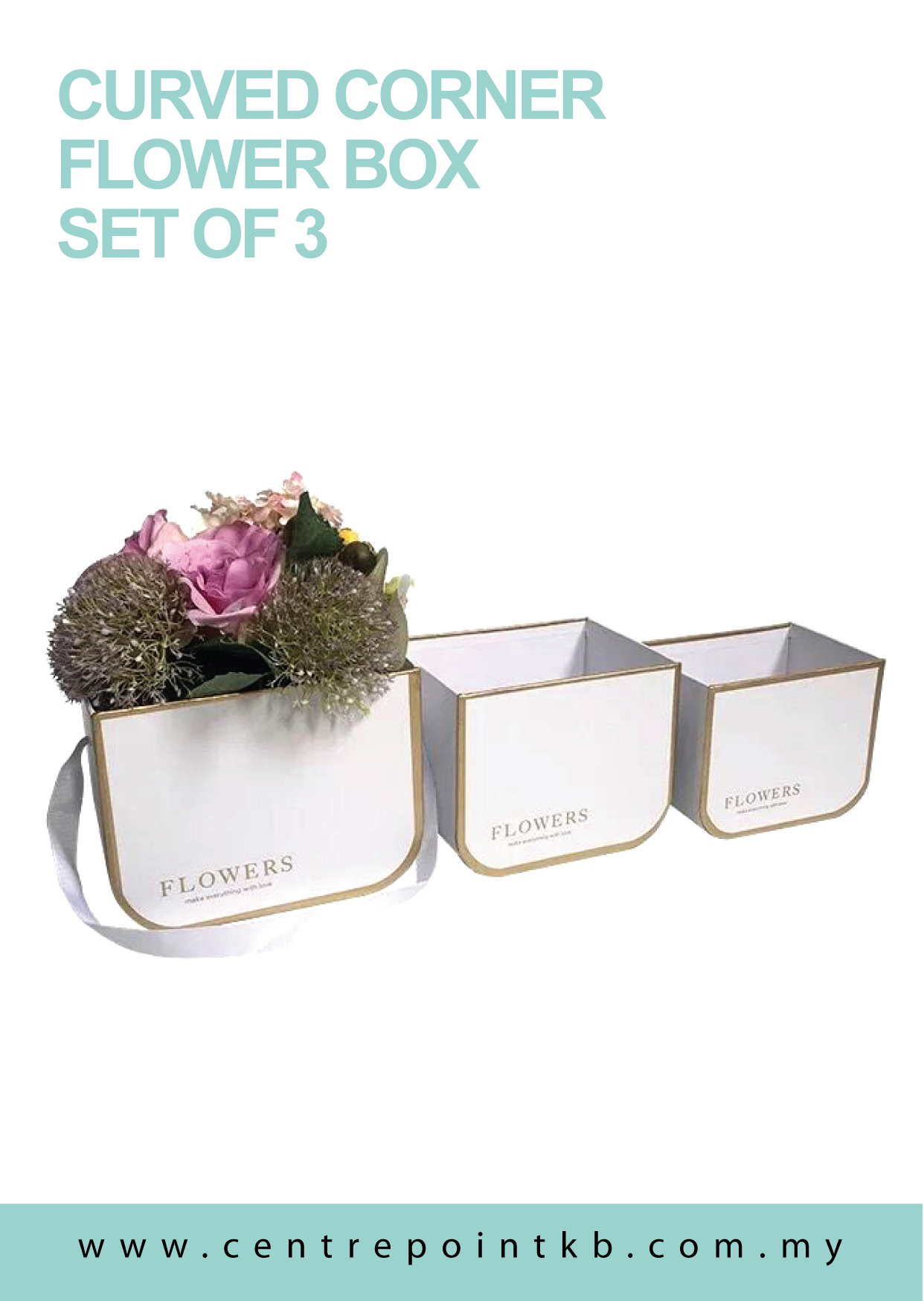 Curved Corner Flower Box (Set of 3)