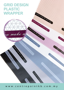 Grid Design Plastic Wrapper (RM 20.00) (10 pcs/pkt)