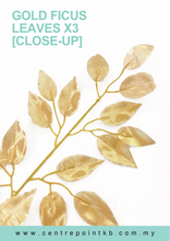 Gold Ficus Leaves X3 (Pieces/Dozen)