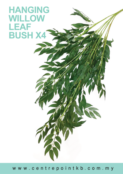 Hanging Willow Leaf Bush X4 (Pieces/Dozen)