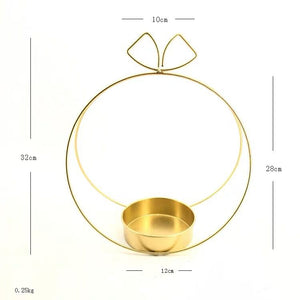 Modern Gold Metal Basket