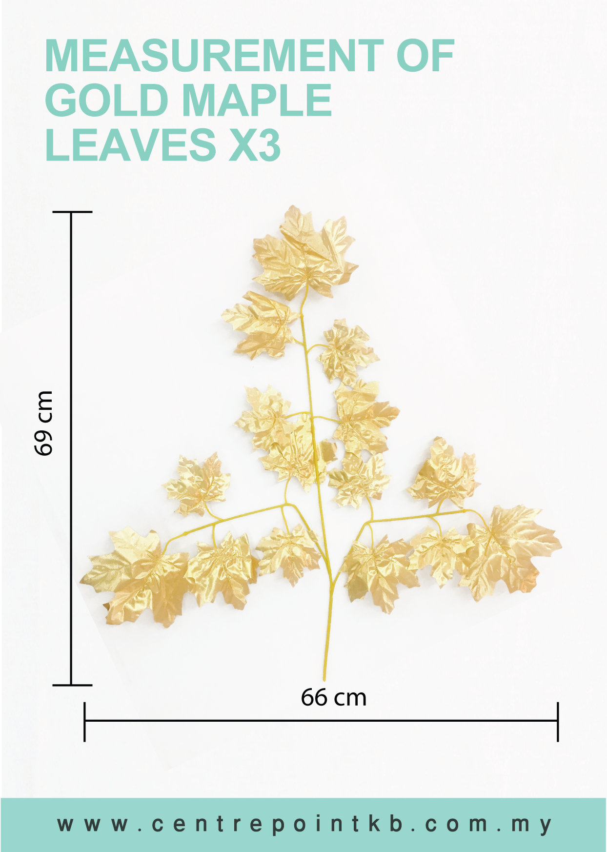 Gold Maple Leaves X3 (Pieces/Dozen)