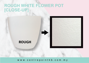 White Flower Pot B (Pieces)
