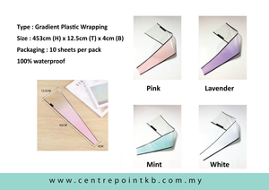 Single Stalk Gradient Plastic Wrapping