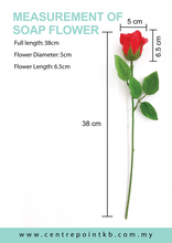 Grade AA Soap Flower Head Base (50pcs/Box) + Flower Stick (50pcs) 【Optional】