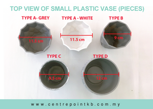 Small Plastic Vase (Pieces)