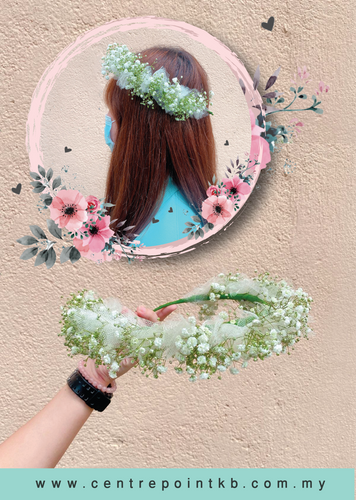 Baby Breath Wedding Head Band (RM 25.00)