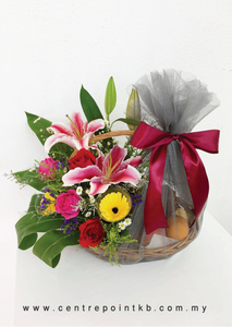 Fruit & Flower Basket 20 (RM 120.00)